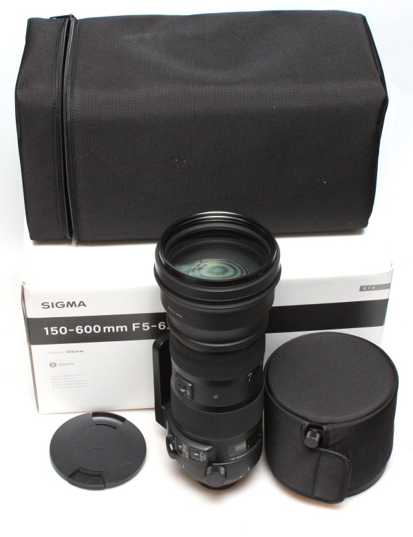 Boxed Sigma 150-600mm f/5-6.3 DG OS HSM 'Sports' Zoom Lens - Nikon F Mount - Excellent Condition