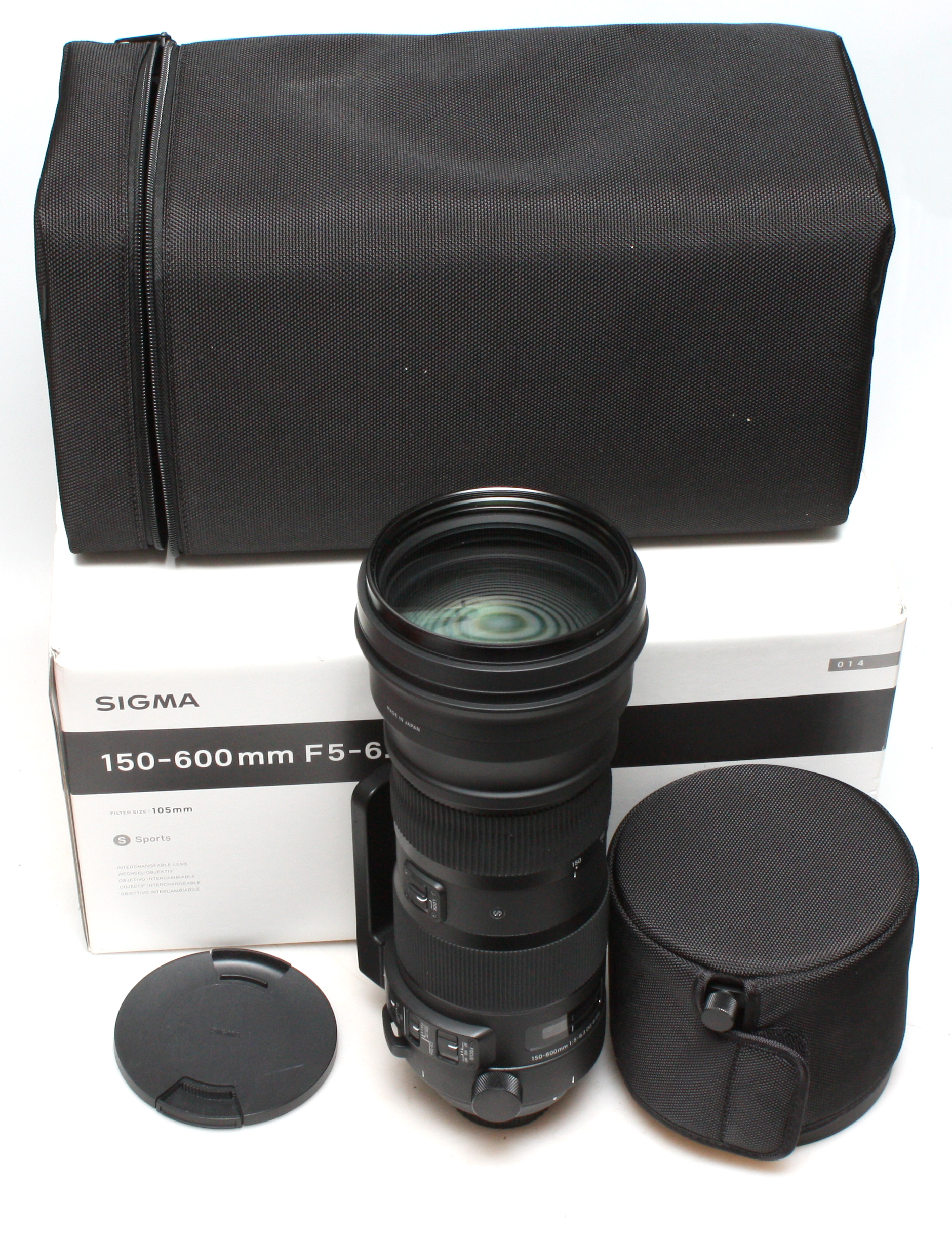 Boxed Sigma 150-600mm f/5-6.3 DG OS HSM 'Sports' Zoom Lens - Nikon F Mount - Excellent Condition
