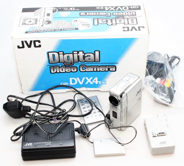 JVC GR-DVX4E Video Movie Camera Camcorder - mini DV Tape Format - with docking station