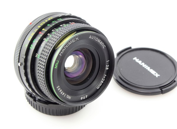 Hanimex MC 28mm f2.8 Auto Wide Angle in Canon FD mount