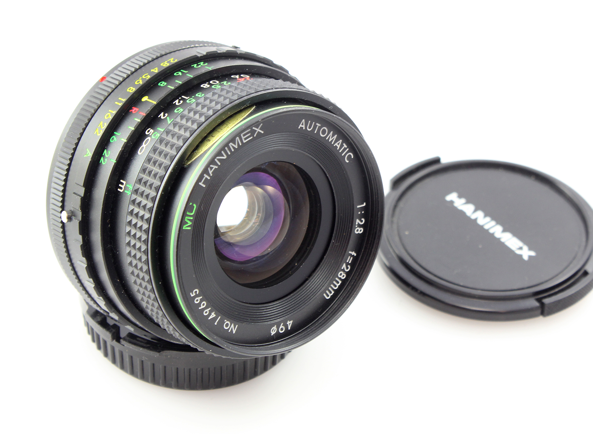 Hanimex MC 28mm f2.8 Auto Wide Angle in Canon FD mount