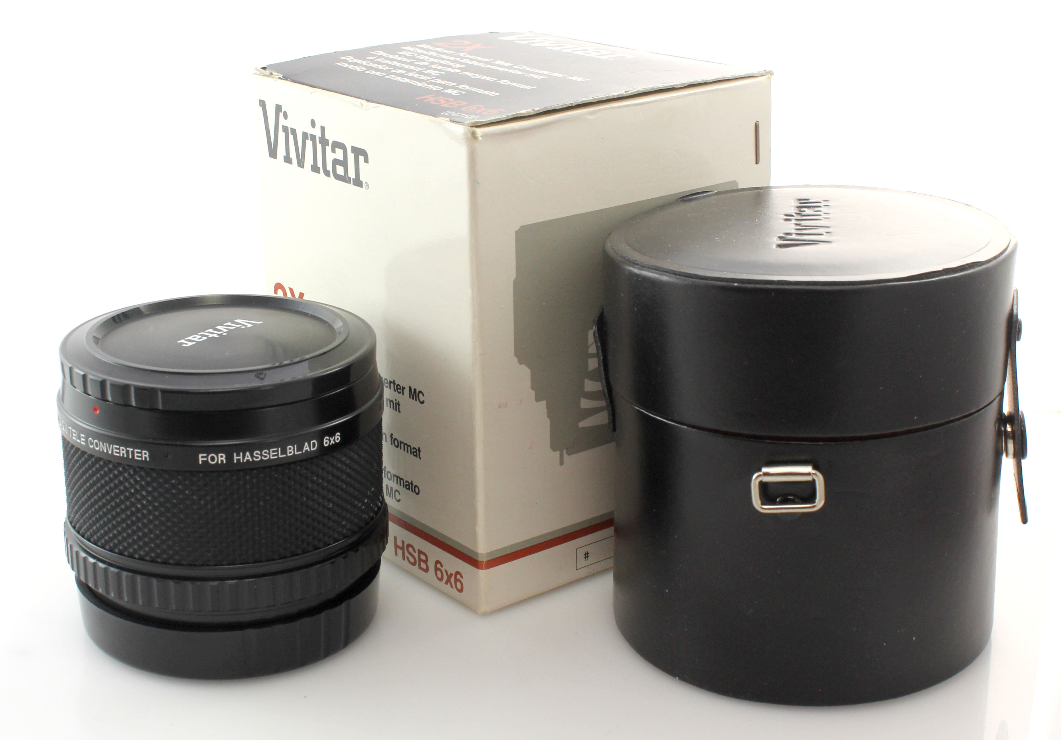 Boxed Vivitar MC 2X Converter for Hasselblad V - Cased Excellent Condition