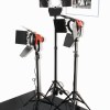 Redhead 800W Photo Studio Continuous Halogen Lighting Kit and stands