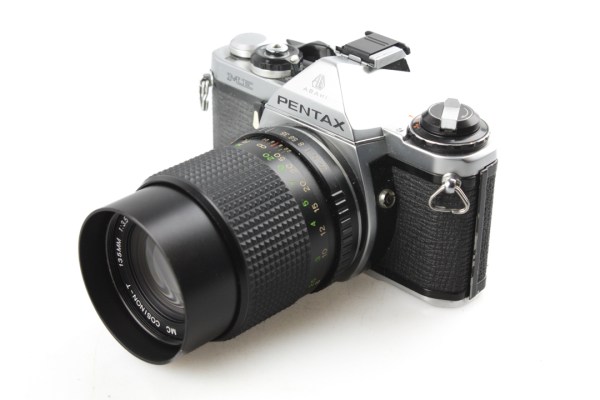 Pentax ME 35mm Film SLR Camera SMC Cosinon 135mm f3.5 Lens