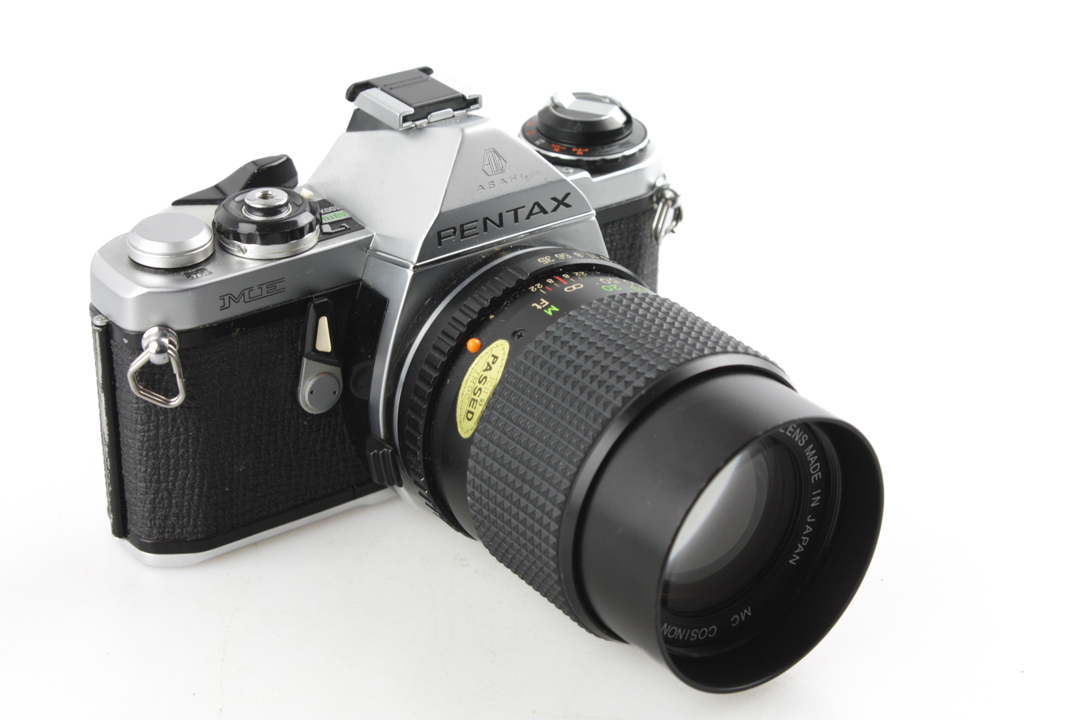 Pentax ME 35mm Film SLR Camera SMC Cosinon 135mm f3.5 Lens - Image 2
