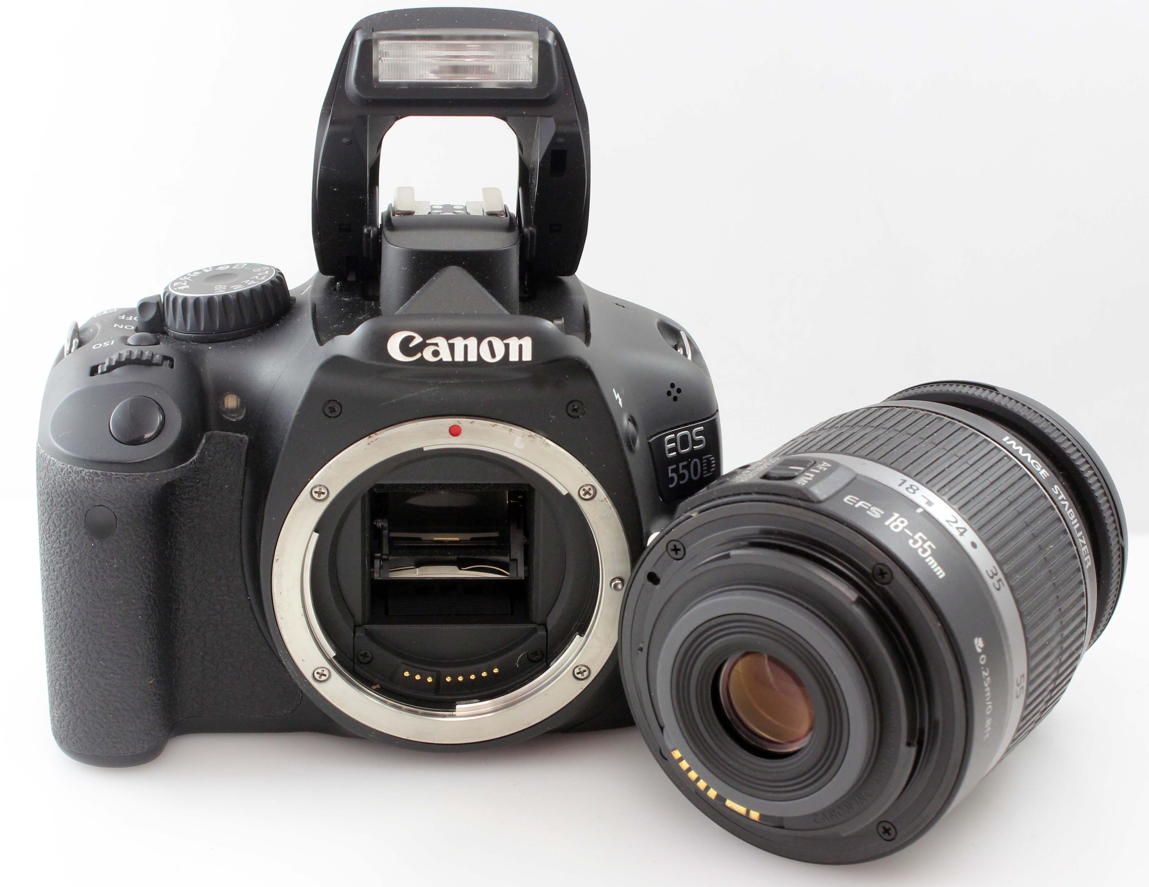 Canon EOS 550D - 18MP APS-C Sensor DSLR Camera w/ 18-55mm f/3.5-5.6 IS Zoom Lens - Image 3