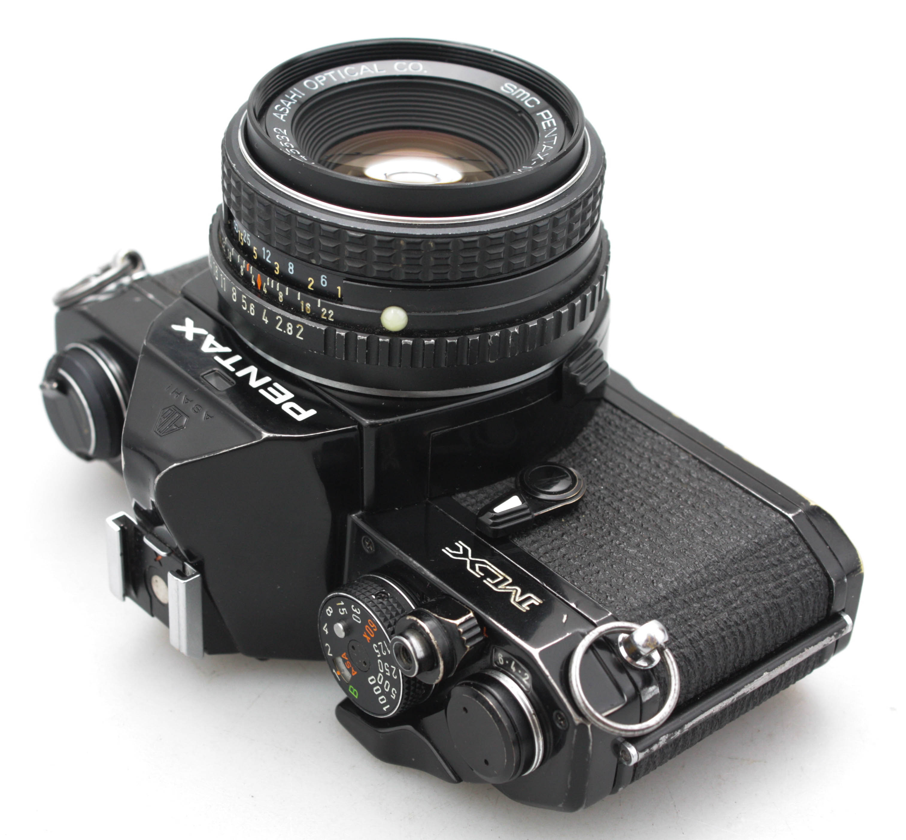 Pentax MX Black SLR Film Camera + SMC Pentax-M 50mm f2 Lens – The