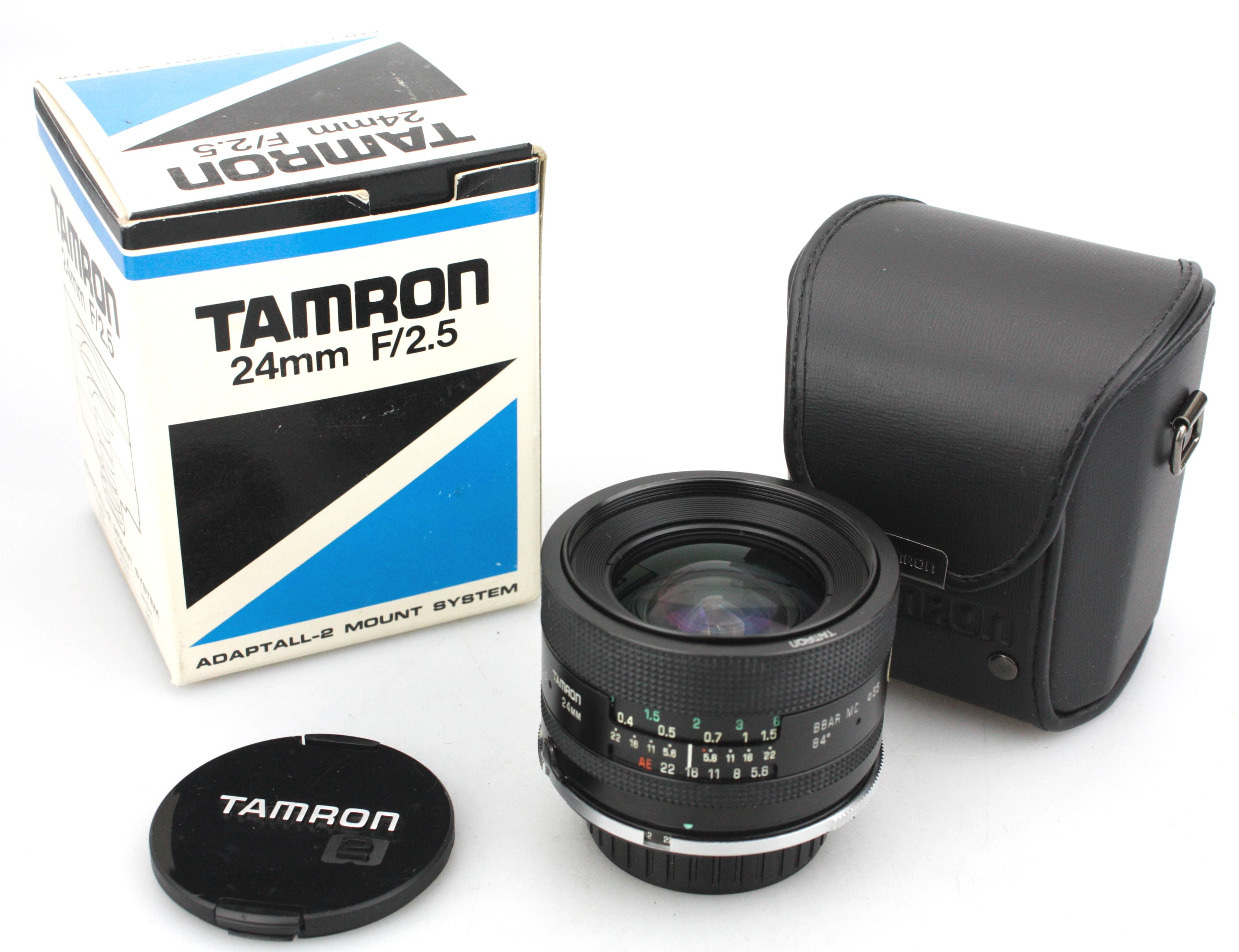Tamron 24mm f/2.5 Adaptall-2 Wide Angle Lens & Case - Nikon F Mount