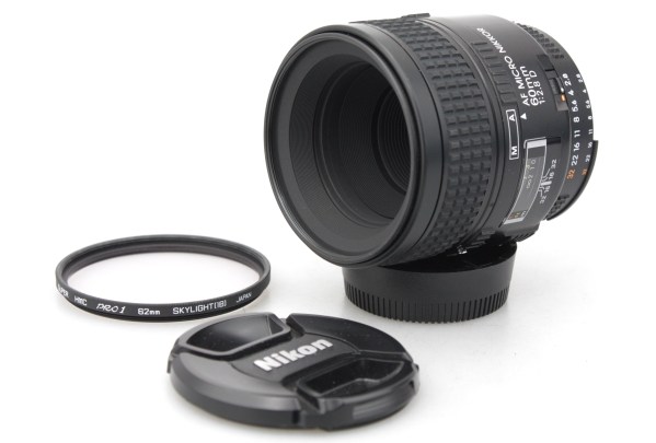 Nikon 60mm f/2.8 AF D Lens, with Caps - Nikon F Mount