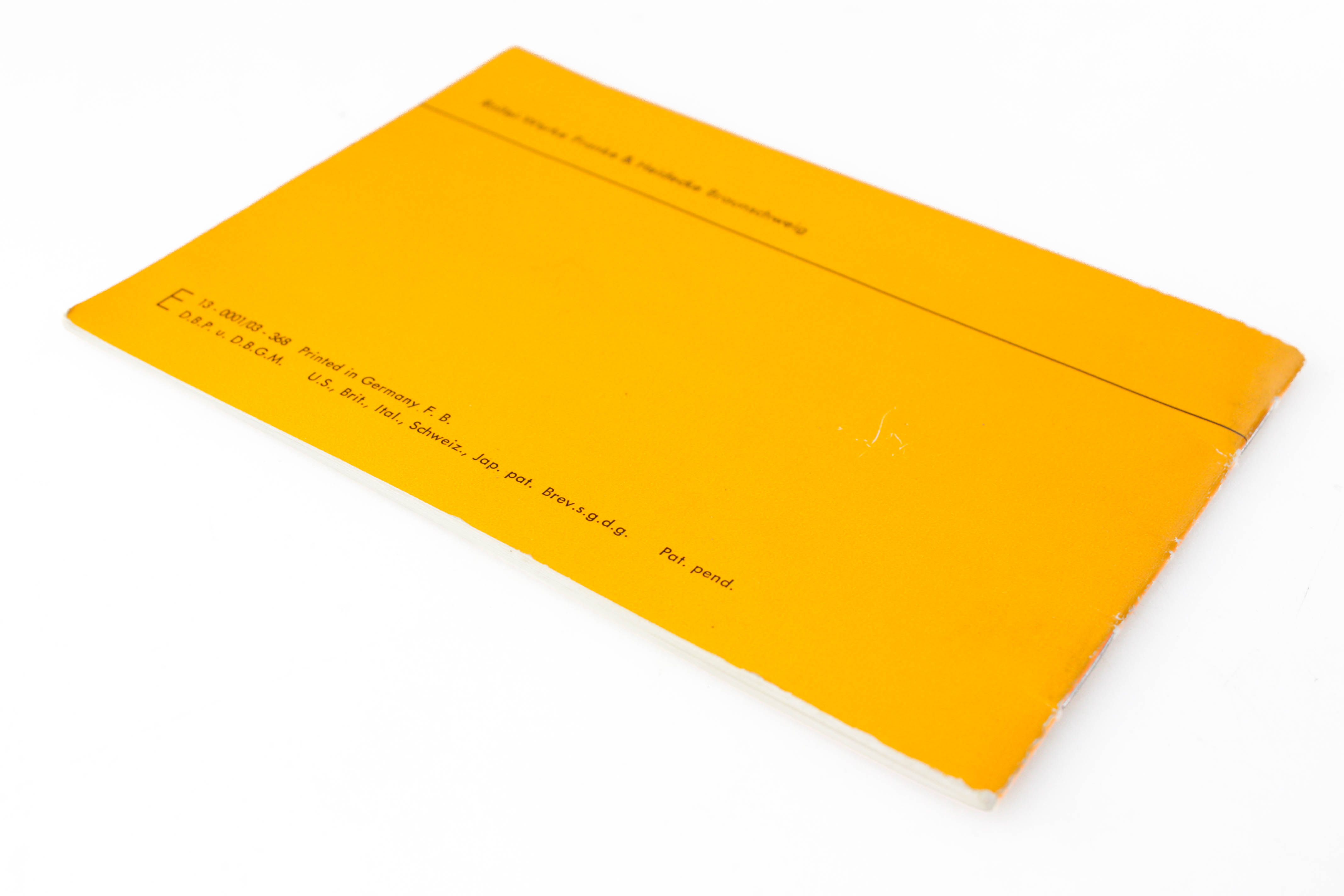 Rollei Rolleiflex Original Owners Manual - Rolleiflex 2.8F/3.5F - Excellent - Image 2