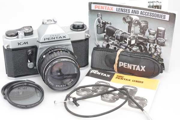 Pentax KM 35mm Film Camera, with SMC 50mm f/1.8 Prime Lens