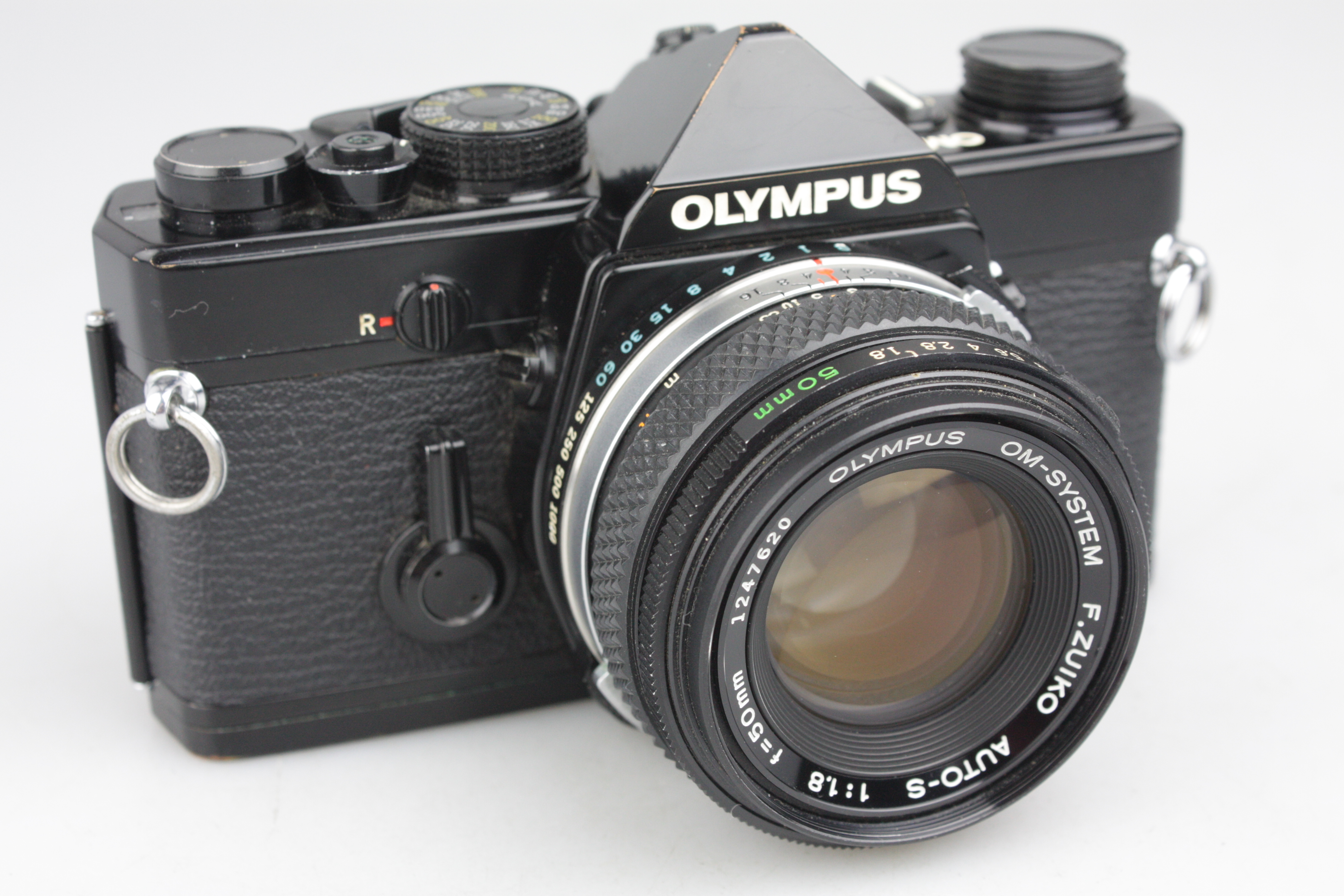 Olympus OM-1n (Black) 35mm SLR Film Camera, with 50mm f/1.8 Zuiko Prime Lens - Image 2