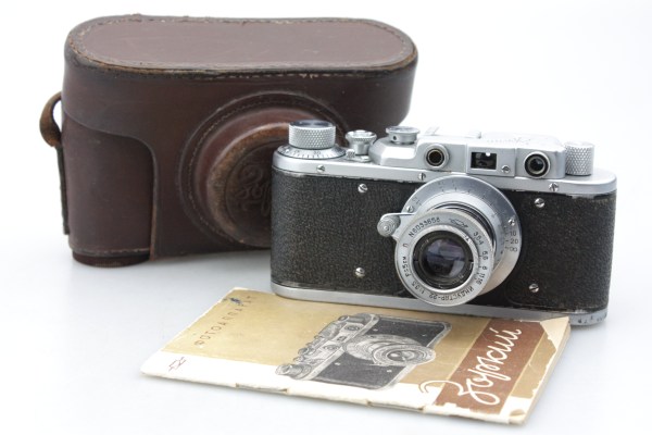 Zorki I (1) 35mm Rangefinder Camera, with Industar 22 50mm f/3.5 Lens, Case & Instructions (Russian)
