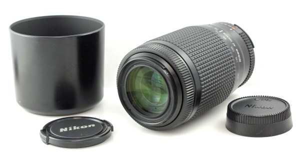 Nikon AF Nikkor 75-240mm f/4.5-5.6D G Zoom Lens w/ hood - NAF Mount