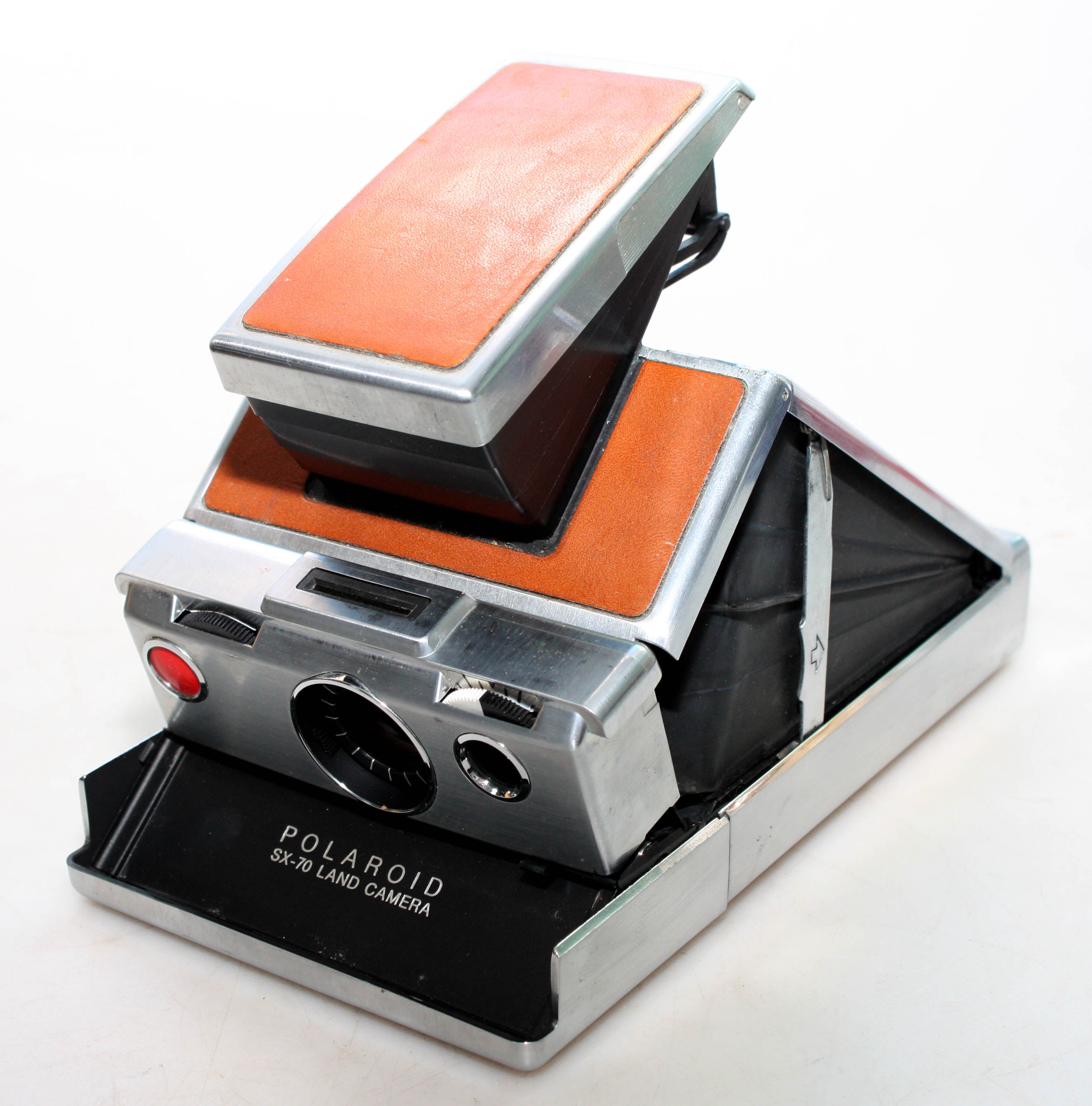 Polaroid SX-70 Land Camera Tan skin & Case - Working but needs attention - Image 2