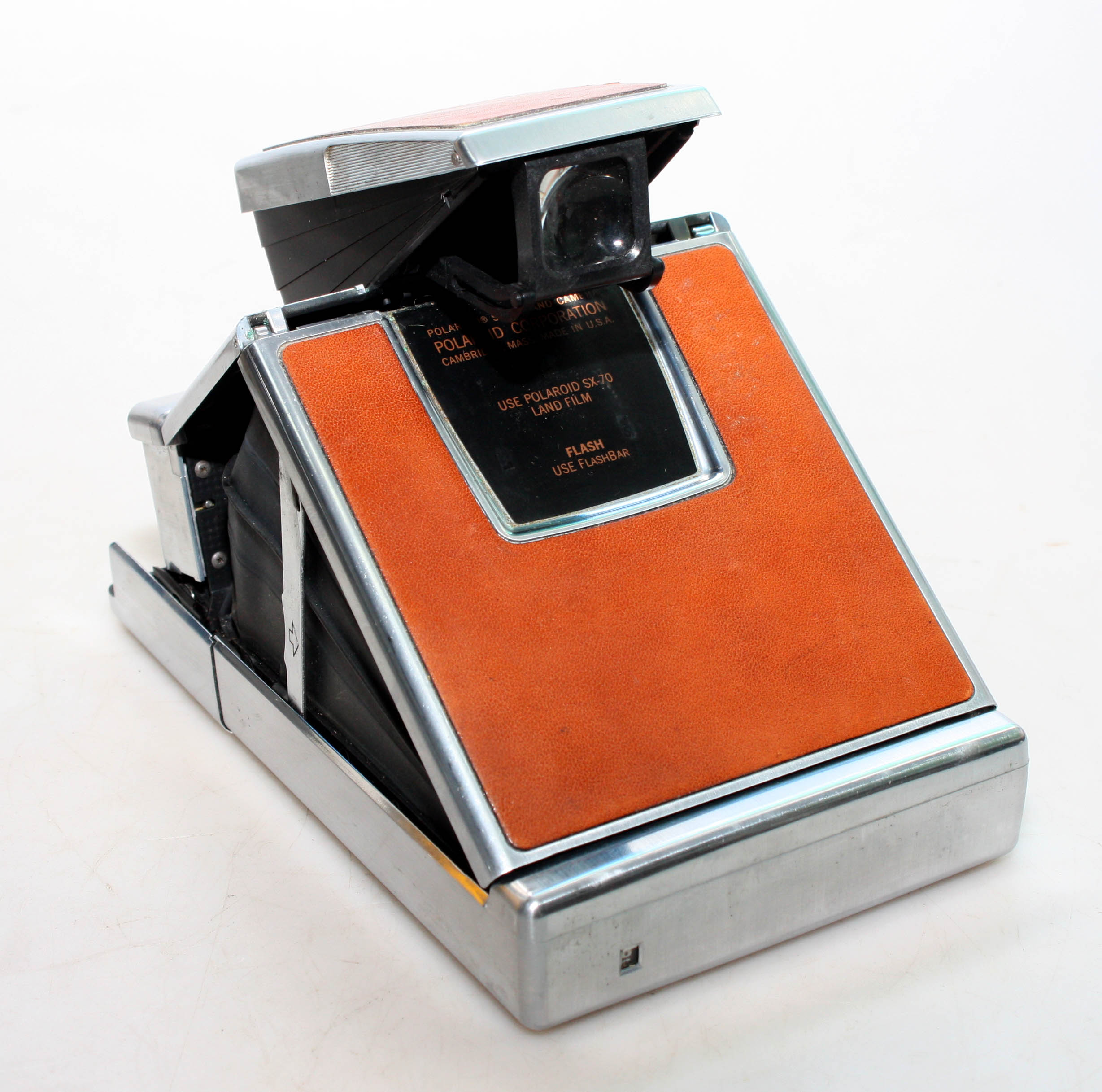 Polaroid SX-70 Land Camera Tan skin & Case - Working but needs attention - Image 4