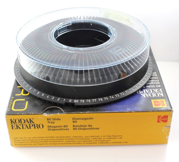 Boxed Kodak EKTAPRO Carousel Slide Tray - Fits 80 Slides - Great Condition