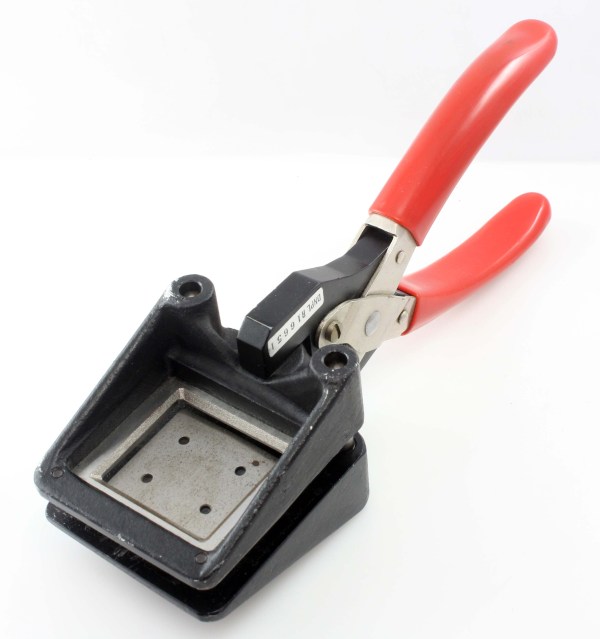 Shackman Steel Handheld Passport / Photo ID Punch Cutter 35x38mm