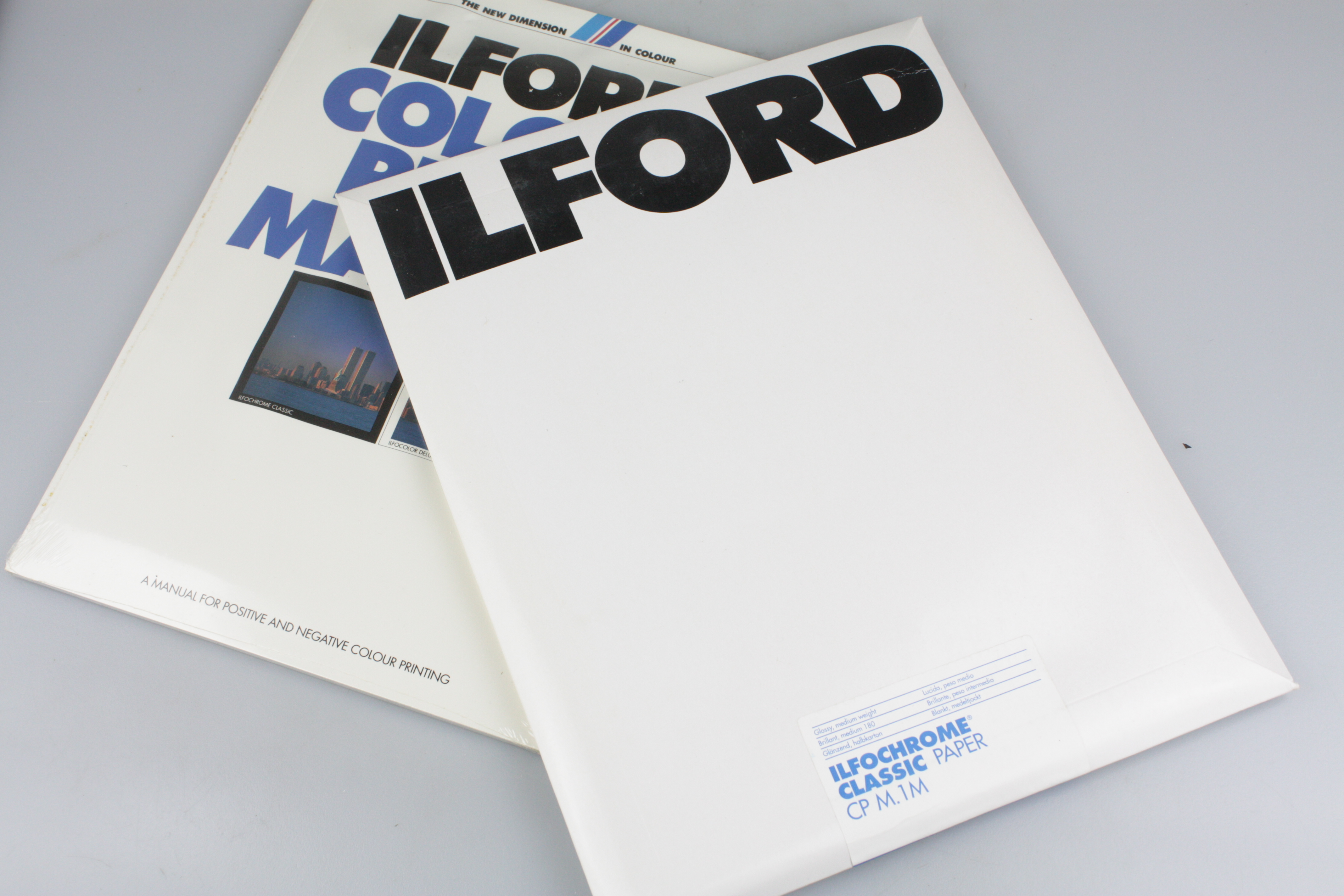 New, unopened 25 sheets CIBACHROME ILFOCHROME 10x8" & Print Manual
