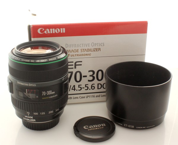 Boxed Canon EF AF 70-300mm f4-5.6 DO IS USM Telephoto Zoom Lens
