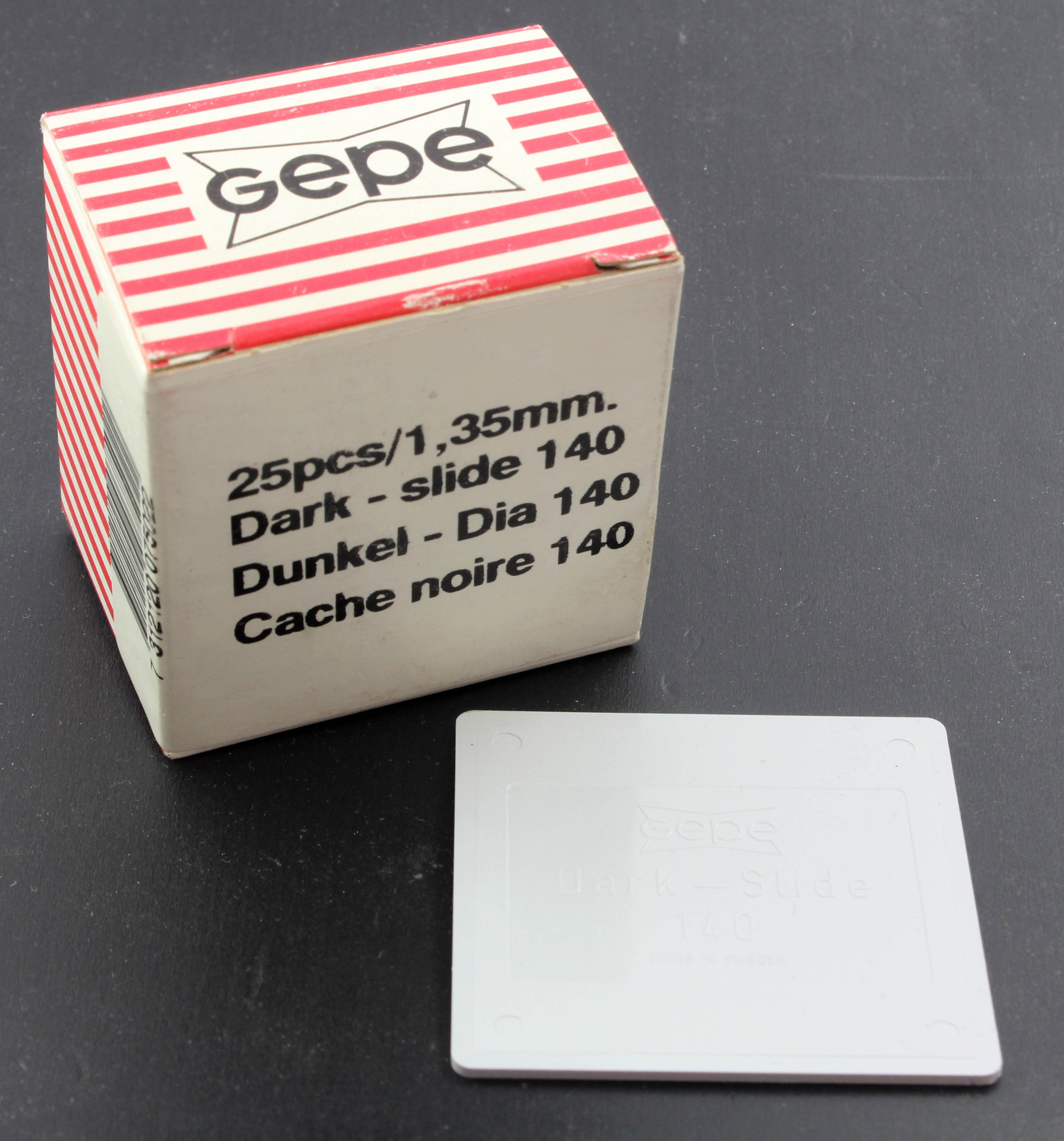 Gepe 25x Dark Slide 140 (1.3mm Thick) 35mm Art. 7502