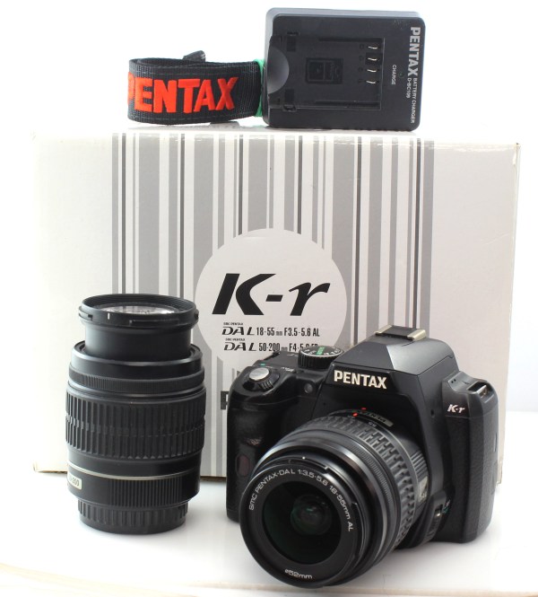 Pentax Kr 12.4MP APS-C DSLR Camera + 18-55mm f3.5-5.6 AL and 55-200mm