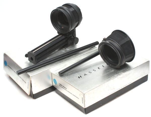 Boxed Hasselblad Auto Bellows Extension (40517) Plus Boxed Lens Shade (40525)