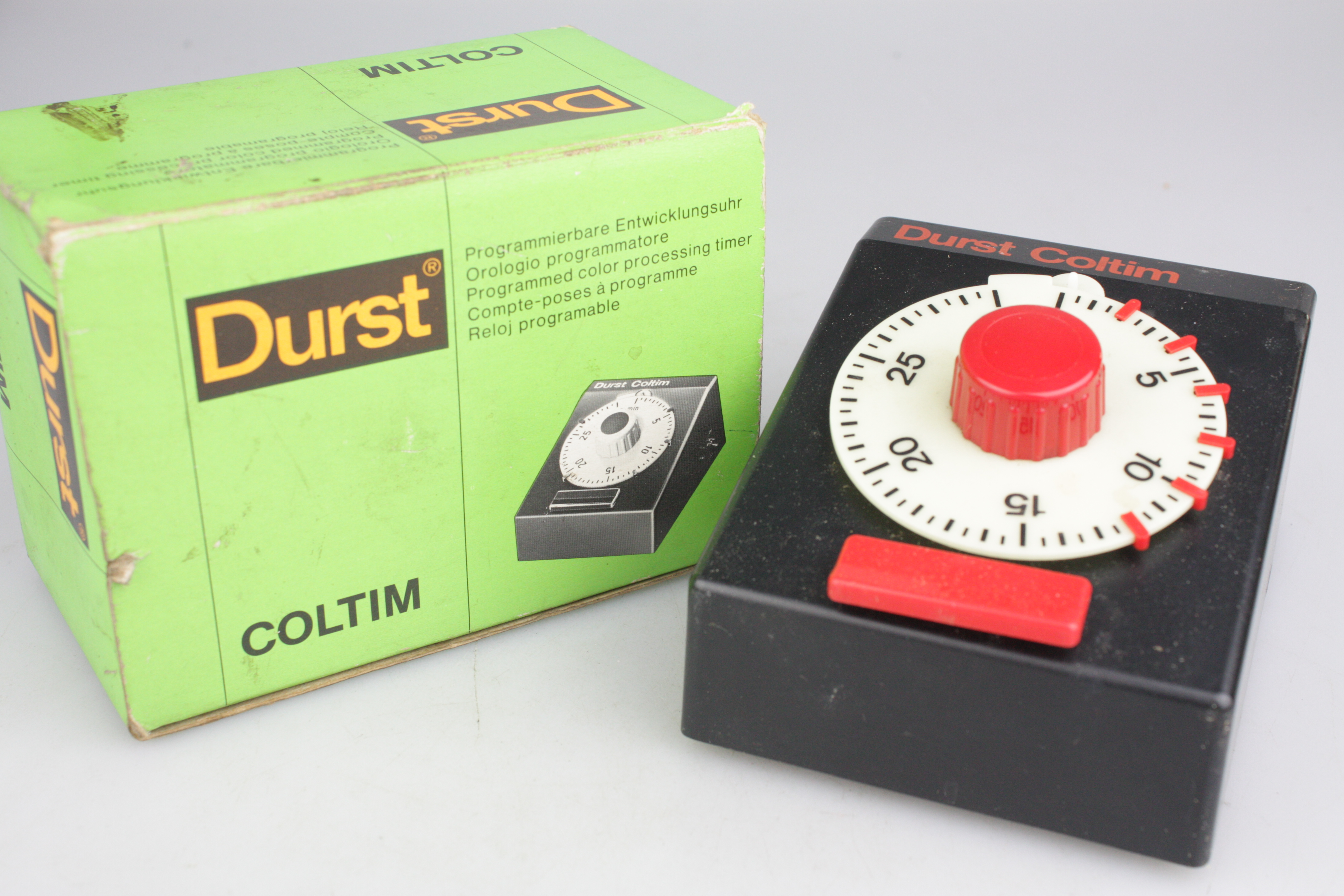 Boxed Durst COLTIM Darkroom Process Timer 1-30 minutes