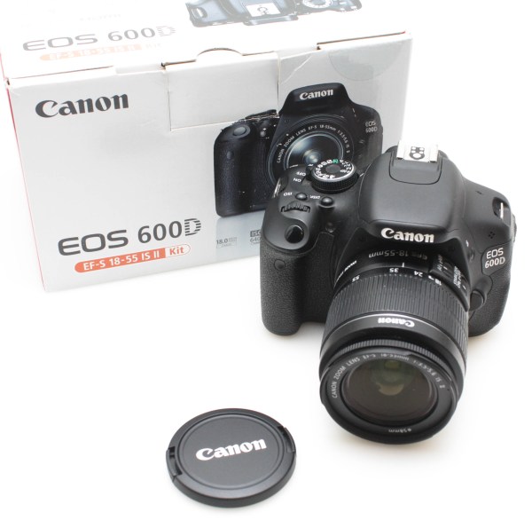 Canon EOS 600D 18 Megapixel DSLR Camera, with 18-55mm f/3.5-5.6 Lens - Boxed
