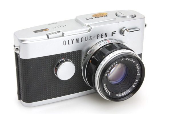 Olympus Pen-FT 35mm Half-Frame Film Camera, with F Zuiko Auto -S 38mm f/1.8 Lens