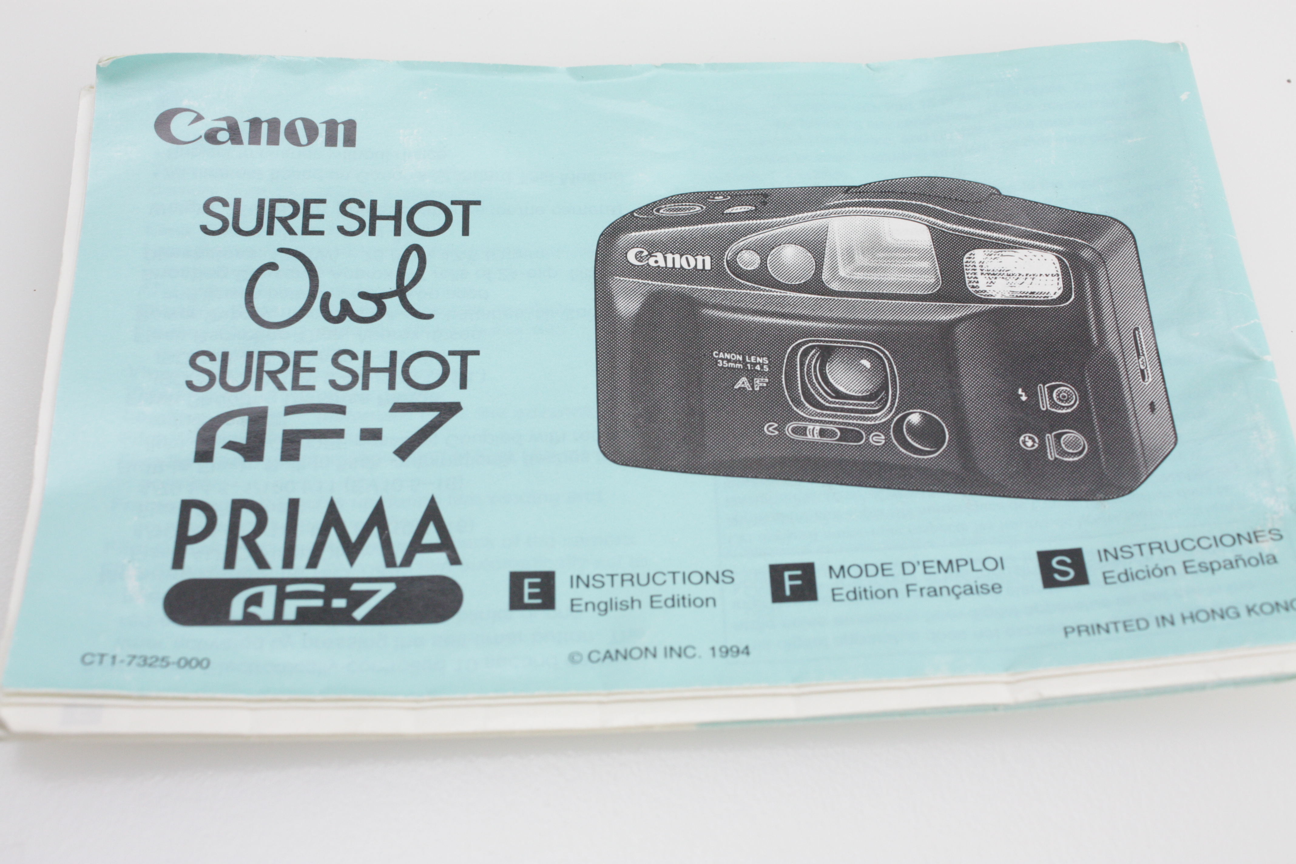 Canon Sureshot AF-7 Prima Owl Film Compact Camera, with 35mm f/4.5 Lens & Instructions - Image 10