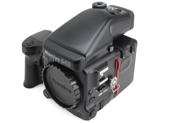 Mamiya 645 Pro TL Body, with Metered Prism, Winder Grip & 120 Film Back