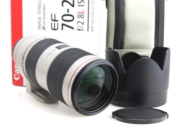 Canon 70-200mm f/2.8 II L IS USM Zoom Lens, with Caps & Hood - Canon EF Mount