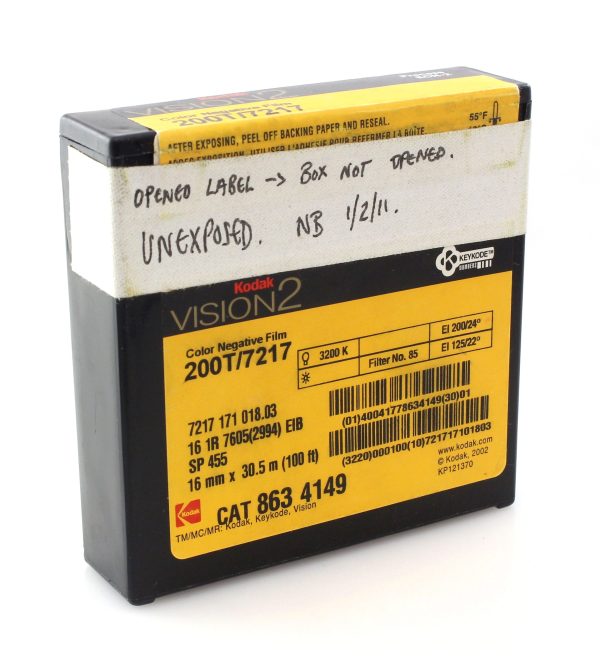 Kodak Vision2 16mm 200T Colour Negative Film - 100ft Reel - Boxed  Expired