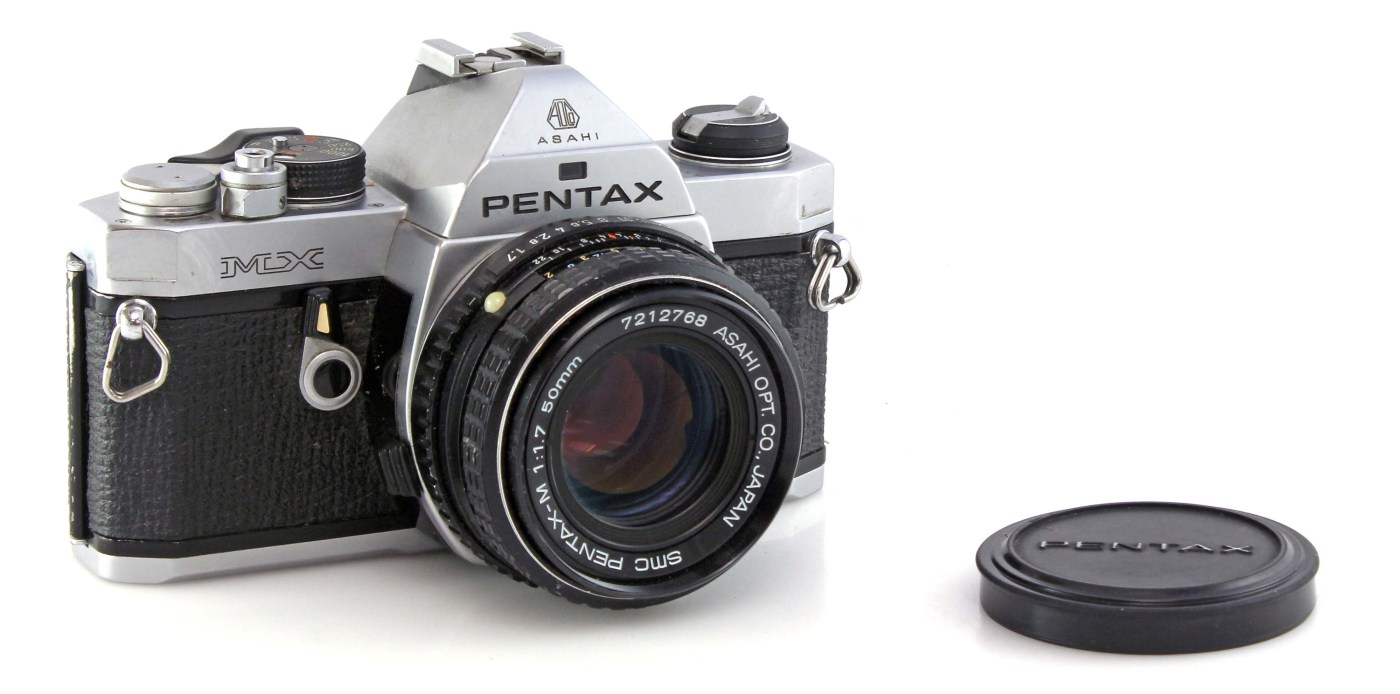Pentax - MX SMC 50mm Pentax-M SLR with 35mm Lens f1.7 + Camera