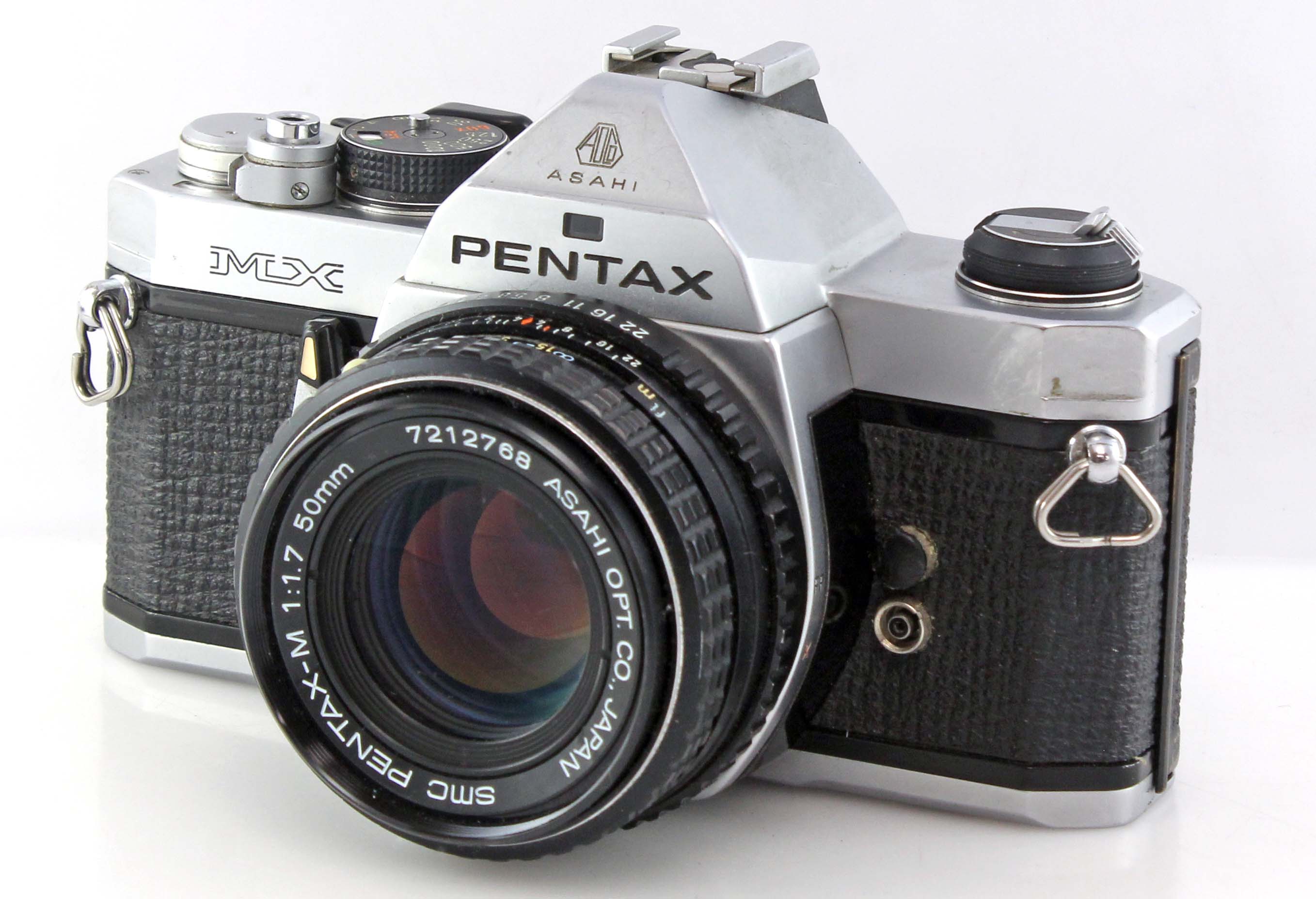 Pentax MX Chrome SLR 35mm Film Camera + SMC Pentax-M 50mm f1.7 Lens - Image 2