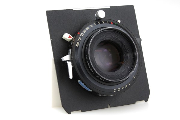 Rodenstock Geronar 210mm f/6.8 Multicoated Large Format (4x5) Lens - Copal 1 - with Lens Board