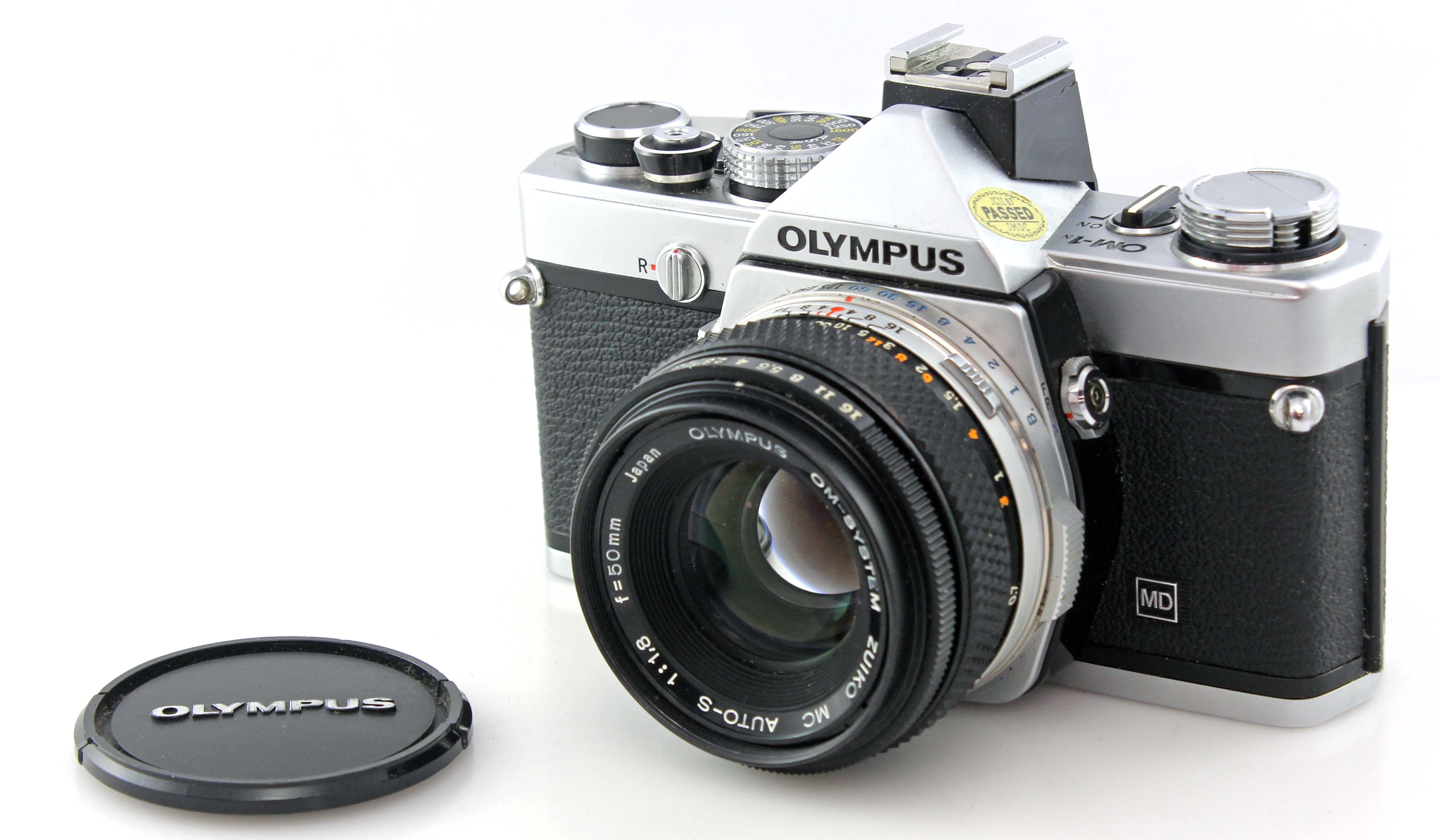 Olympus OM-1N MD 35mm SLR Film Camera w/ 50mm f1.8 Standard Prime Lens