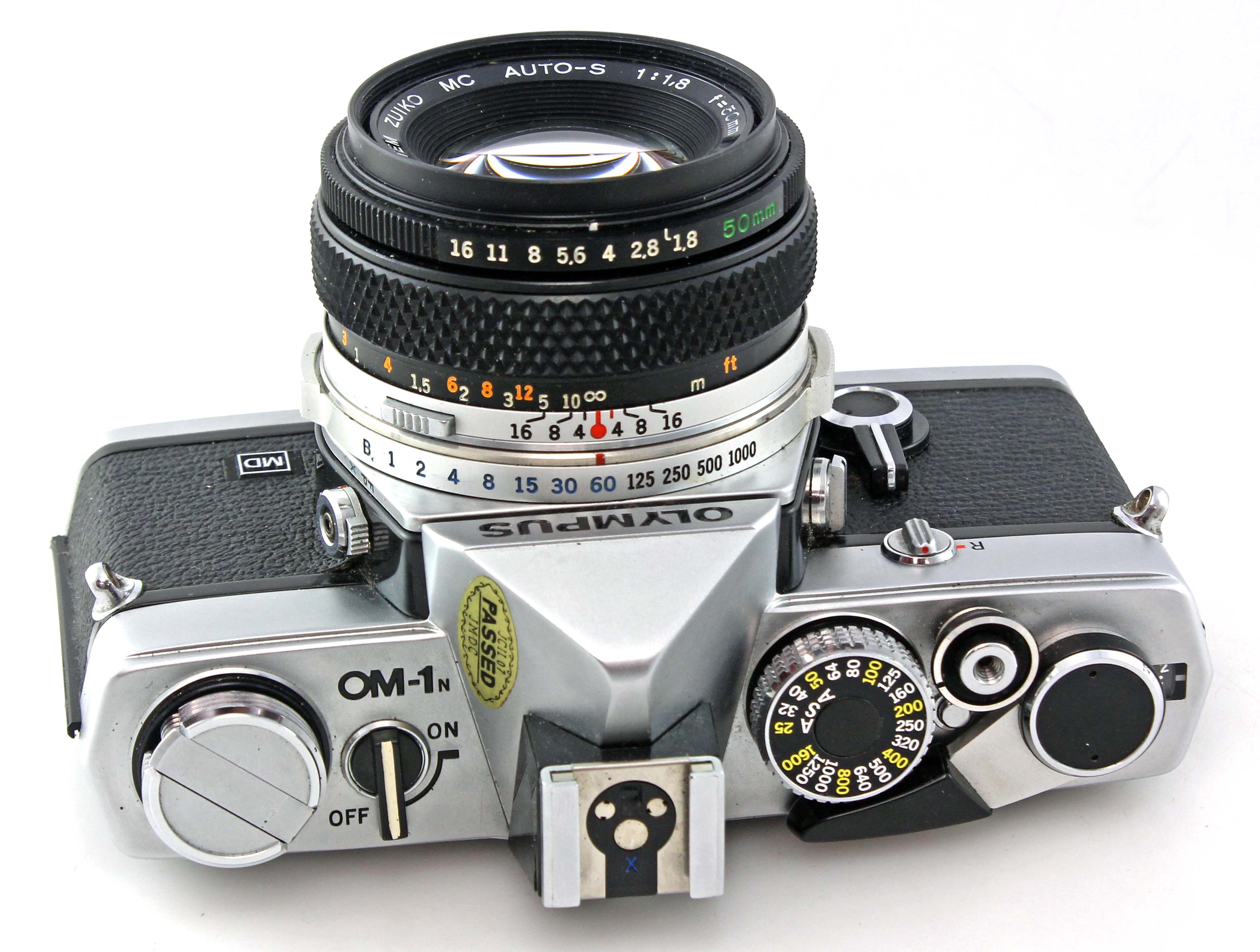 Olympus OM-1N MD 35mm SLR Film Camera w/ 50mm f1.8 Standard Prime Lens - Image 4