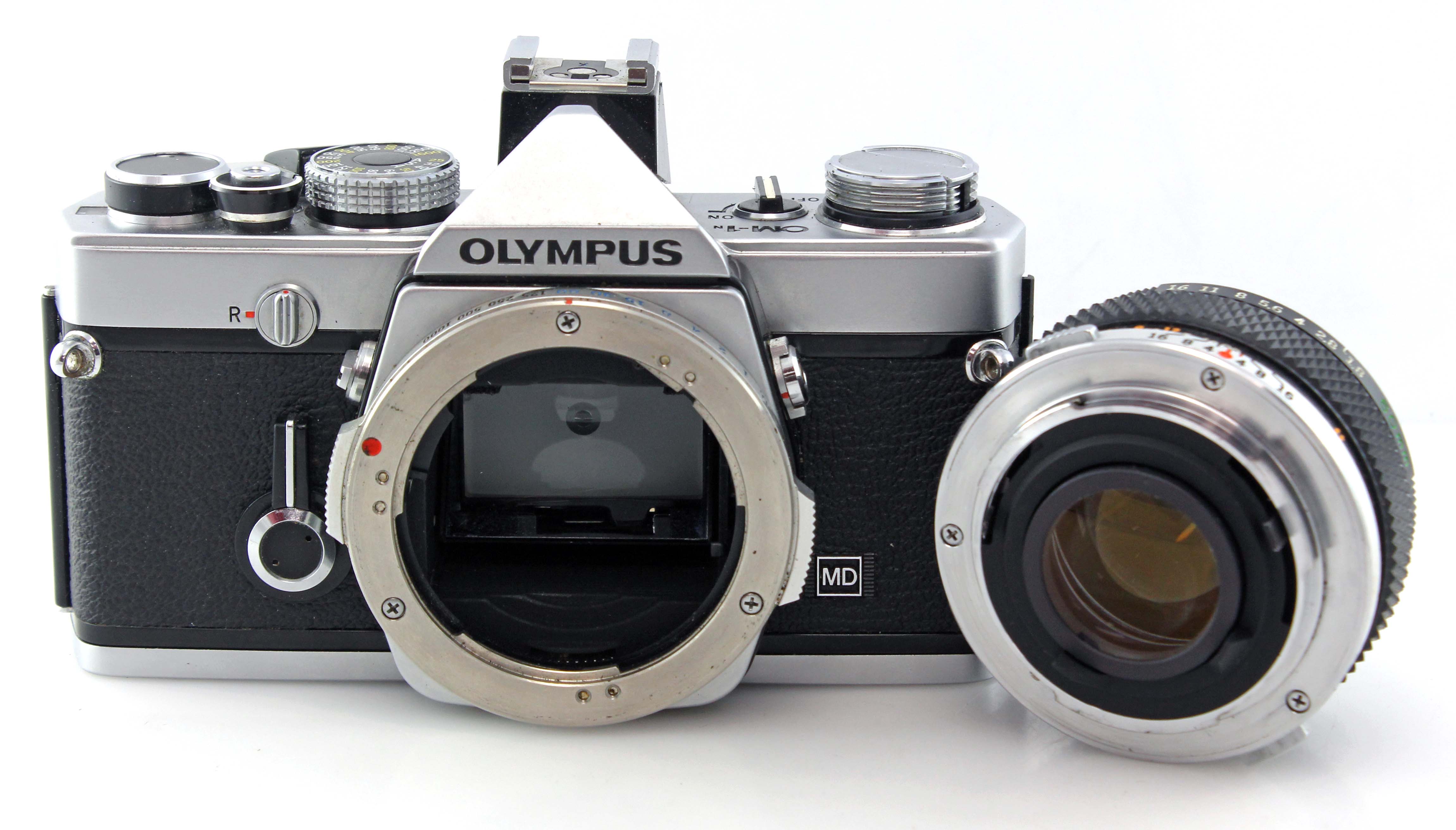 Olympus OM-1N MD 35mm SLR Film Camera w/ 50mm f1.8 Standard Prime Lens - Image 6