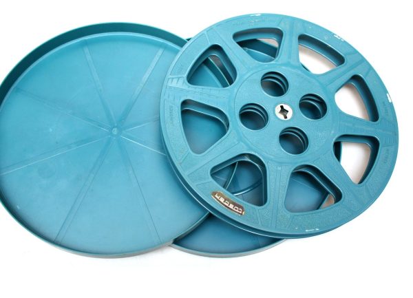 16mm Empty Plastic Reels and Cans - 800ft Tuscan Blues