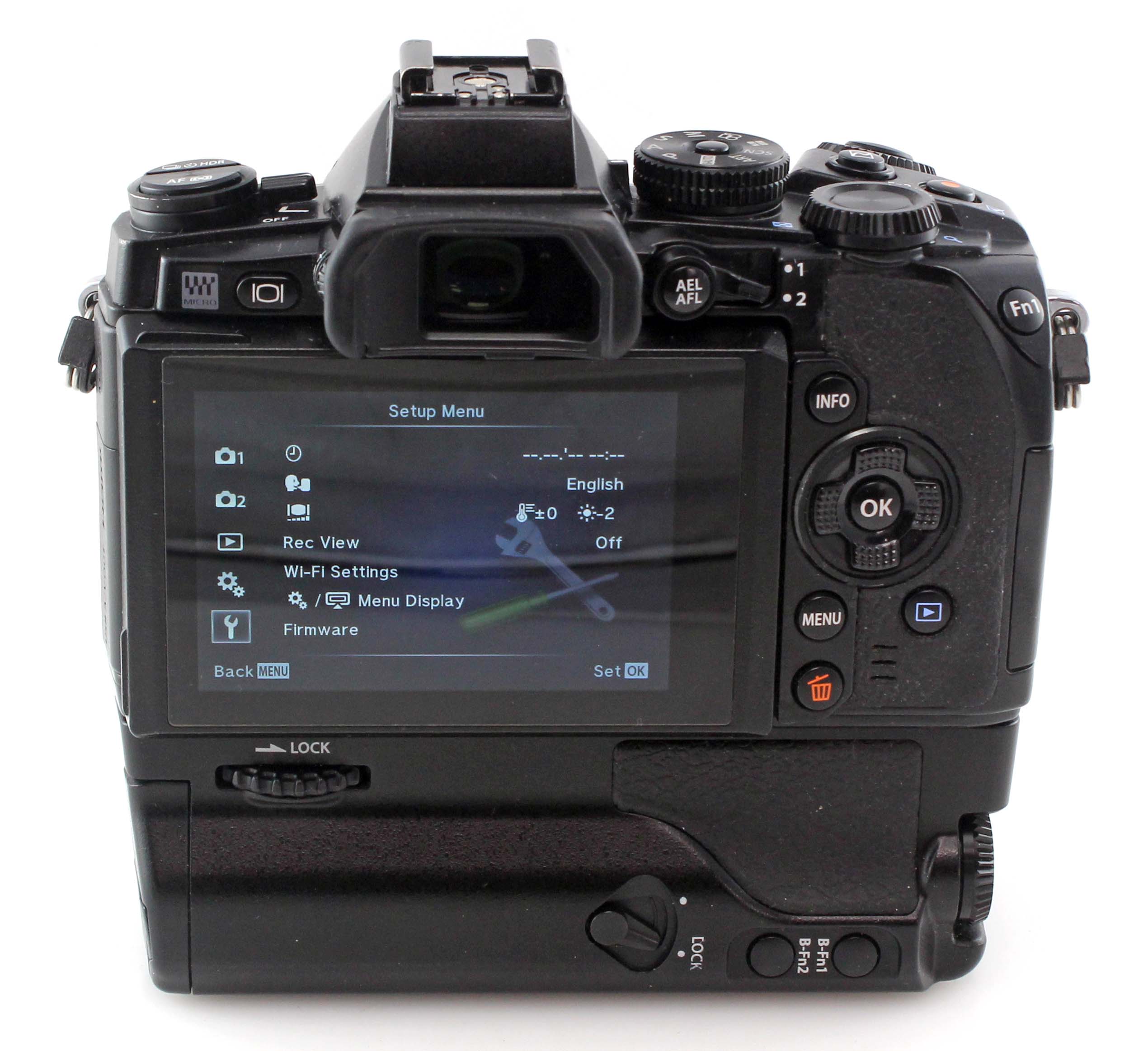 Olympus OM-D E-M1 16MP M4/3rds Digital Mirrorless Camera w/ HLD-7 Battery Grip - Image 3