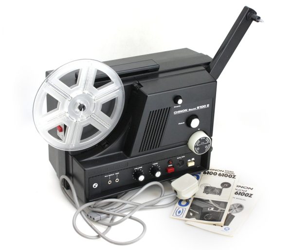 Chinon 6100 Z Super 8 Cine Film Projector, 15-30mm Zoom Lens, with Take Up Spool