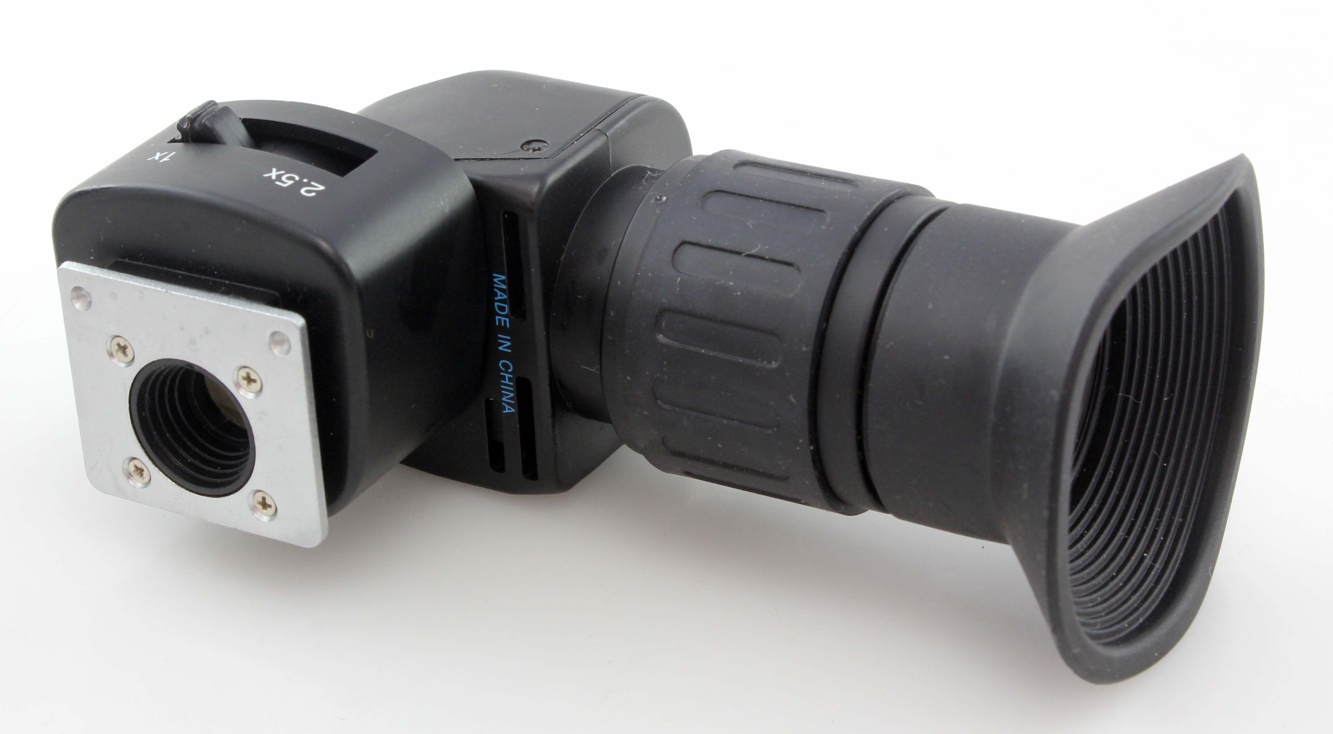 Hoodman H-RAV Universal Right Angle Finder with adapters for Canon and Nikon - Cased - Image 3