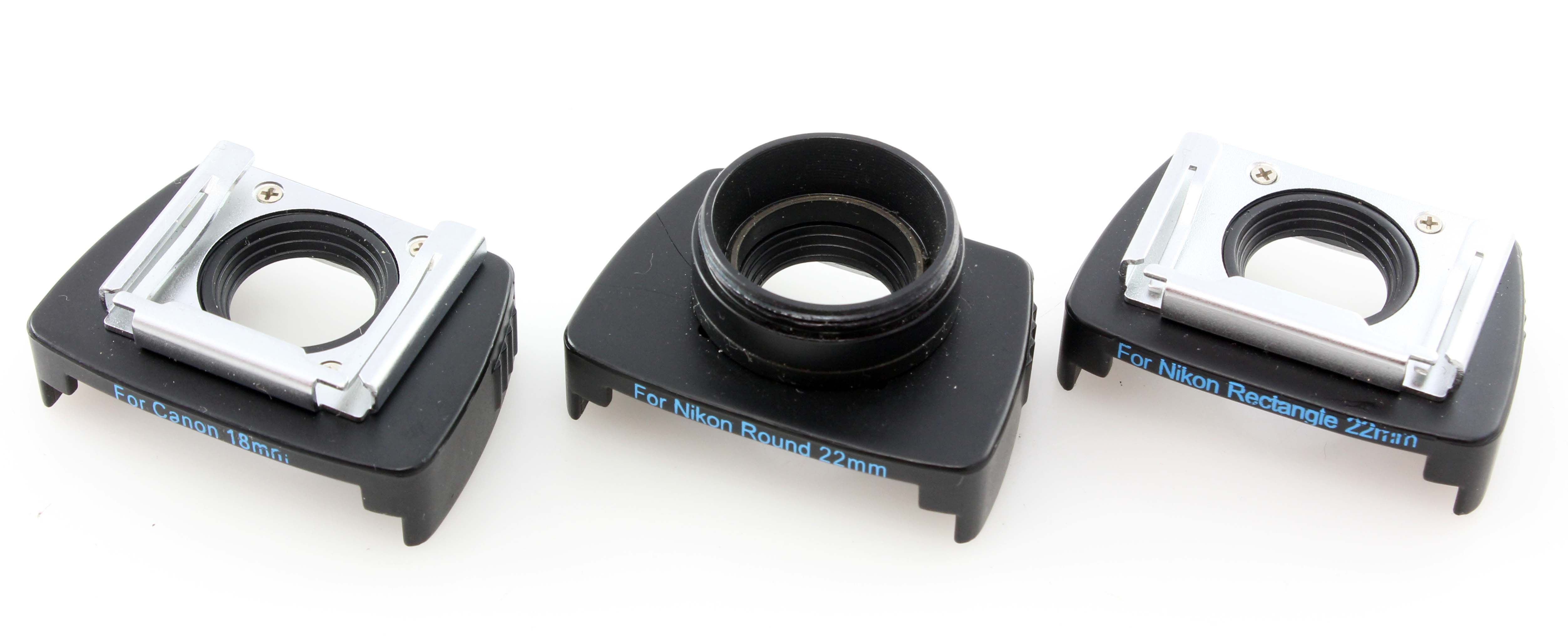 Hoodman H-RAV Universal Right Angle Finder with adapters for Canon and Nikon - Cased - Image 5
