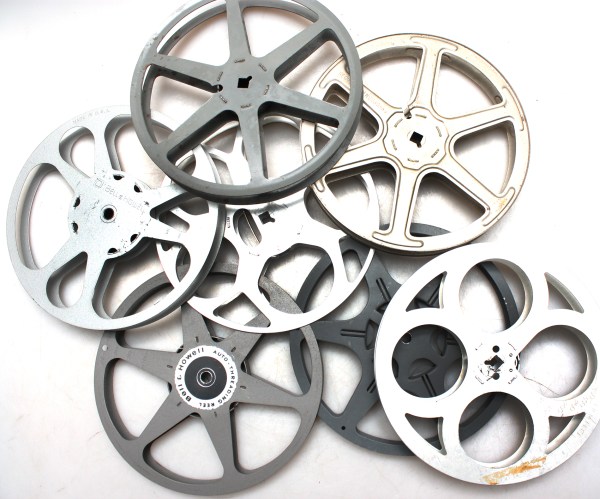 400ft Metal Reels for 16mm Movie Film, Mixed Brands
