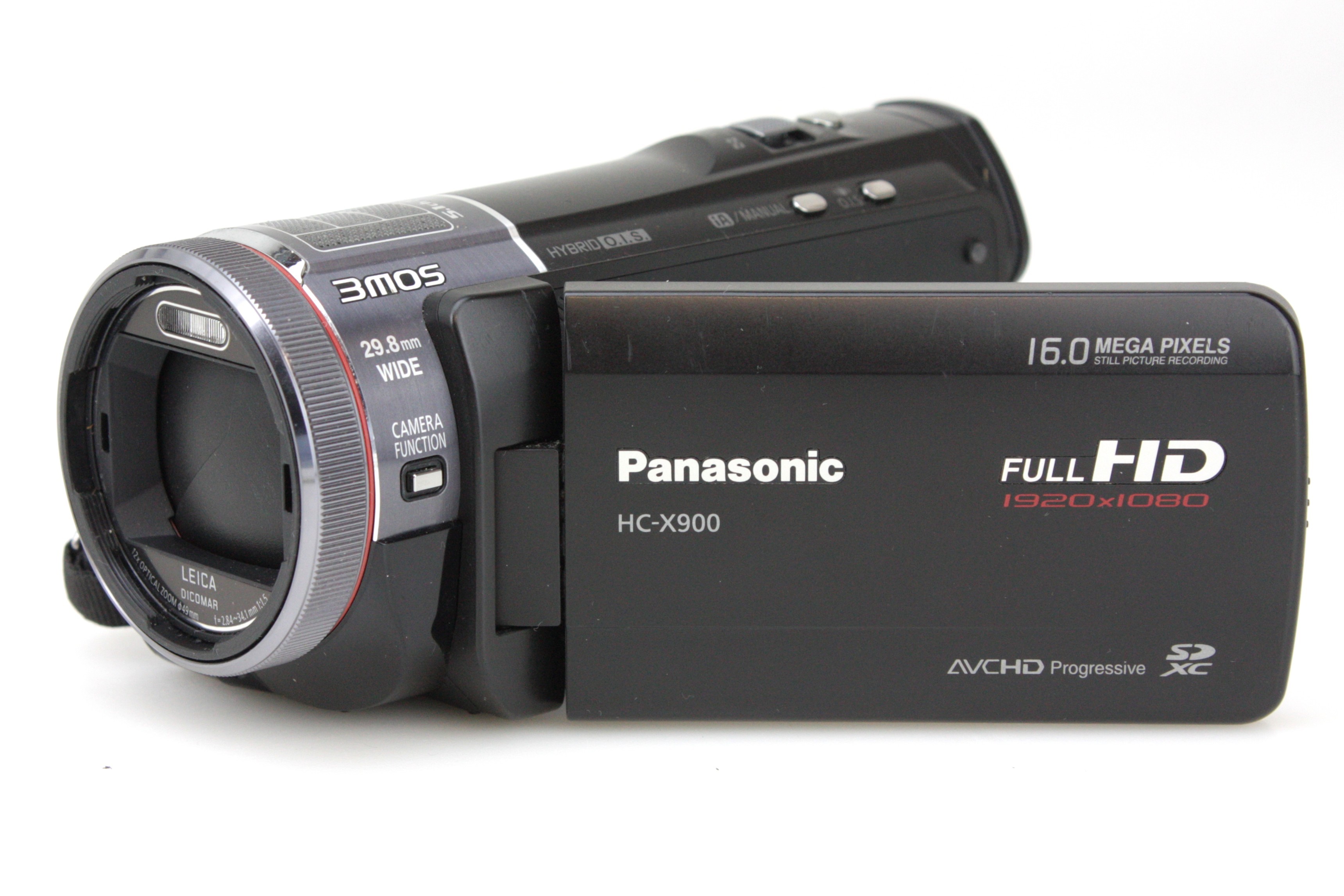 Panasonic HC-X900 Full HD [1080p / 16 MP] Digital Camcorder, with Leica ...