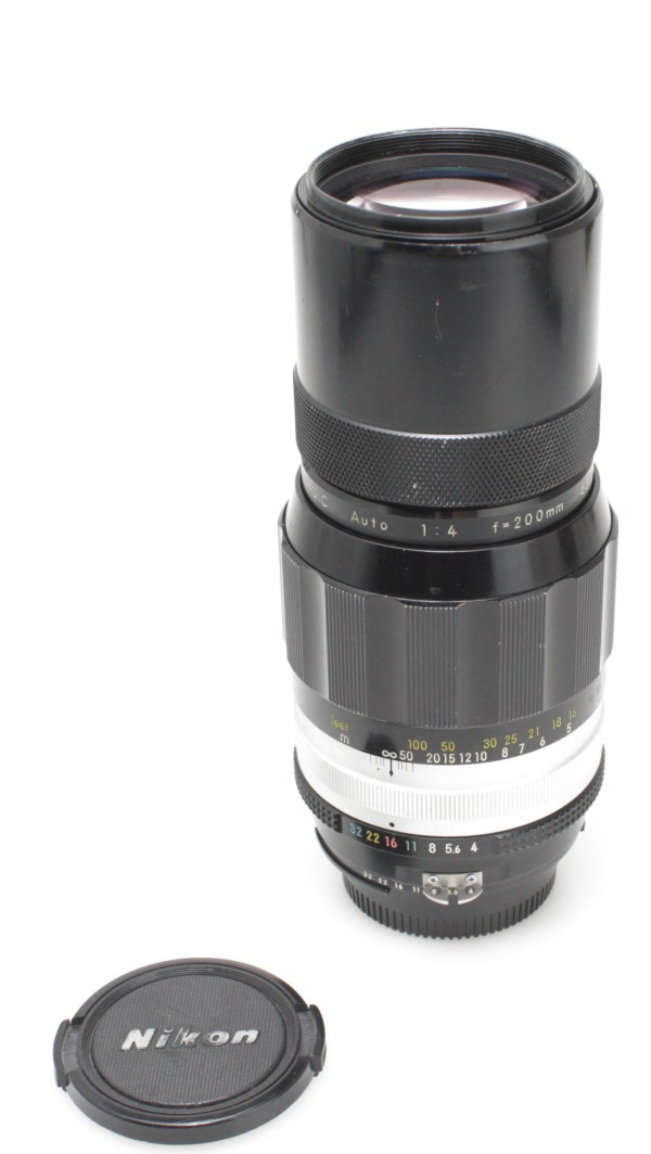 Nikon Nikkor-Q.C Auto 200mm f/4 Ai Prime Lens, with Caps - Ai Converted
