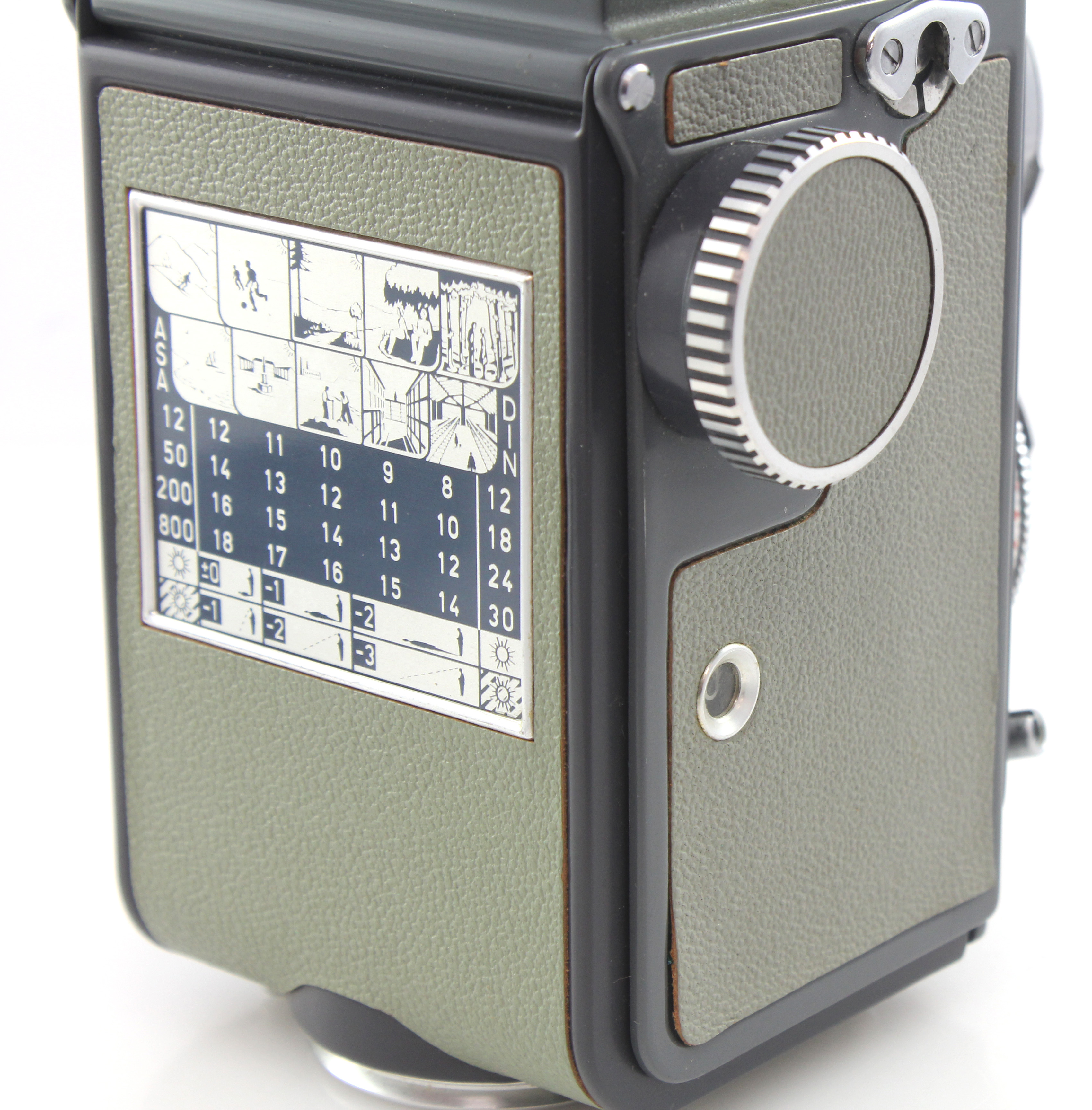 Rolleiflex Grey Baby 4x4 TLR Camera for 127 Film. With Hood, Cap and Case - Image 5