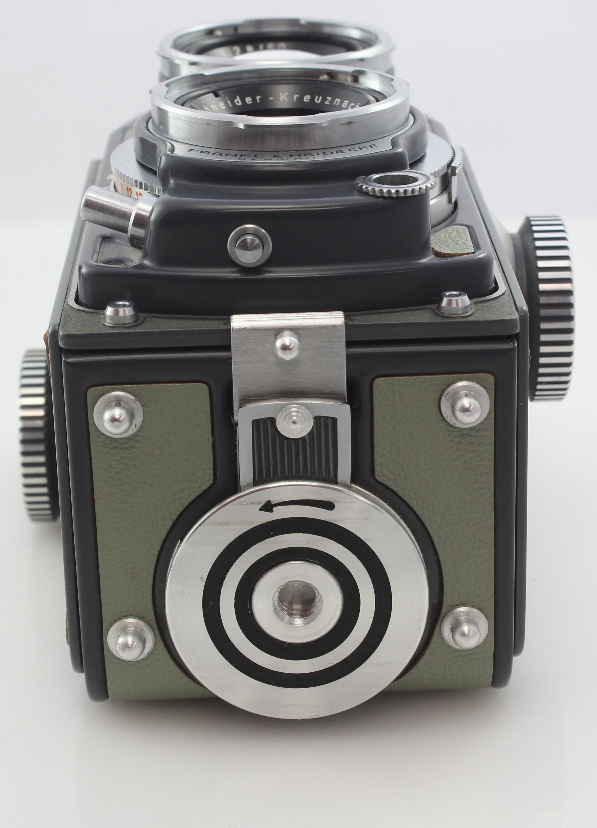 Rolleiflex Grey Baby 4x4 TLR Camera for 127 Film. With Hood, Cap and Case - Image 8